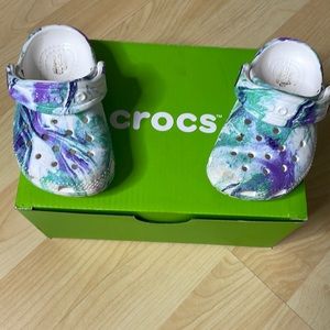 Toddler Crocs Blue and Purple